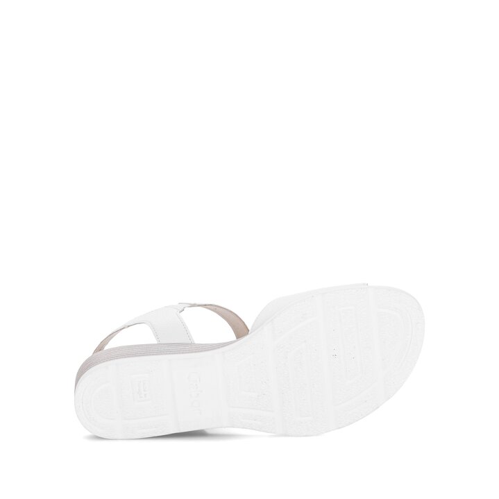 Sandalo con zeppa bianco #4