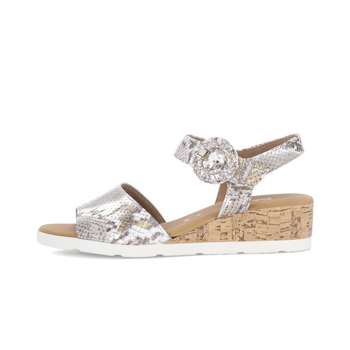 Sandalo con zeppa verde #0