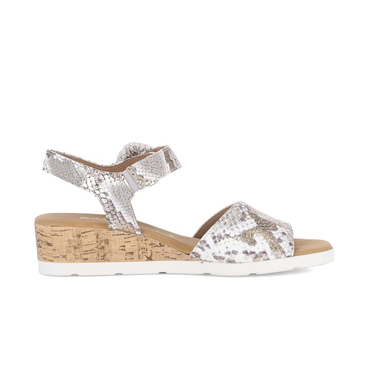 Sandalo con zeppa verde #1