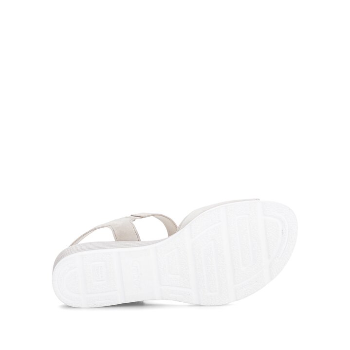 Sandalo con zeppa beige #4