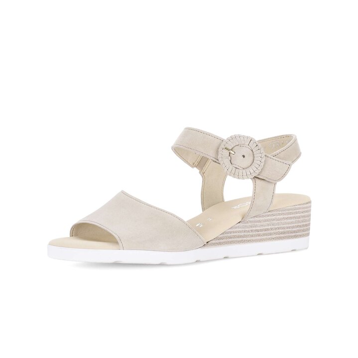 Sandalo con zeppa beige #2