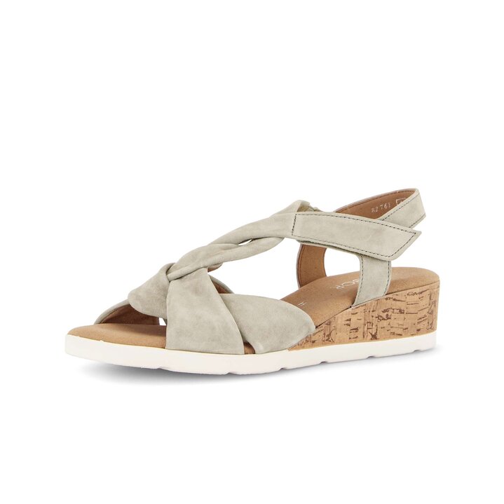 Sandales compensées vert #2