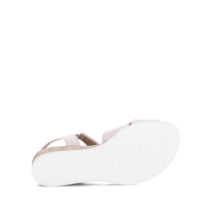 Sandalo con zeppa rosa #4