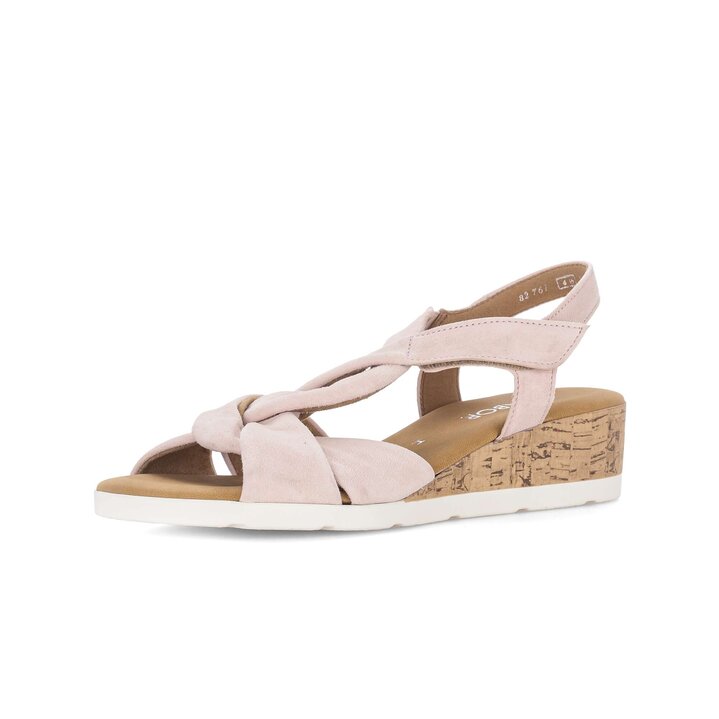 Sandalo con zeppa rosa #2