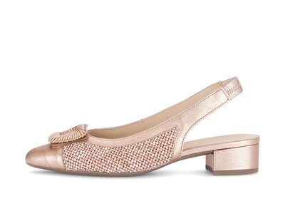 Slingpumps flerfärgade