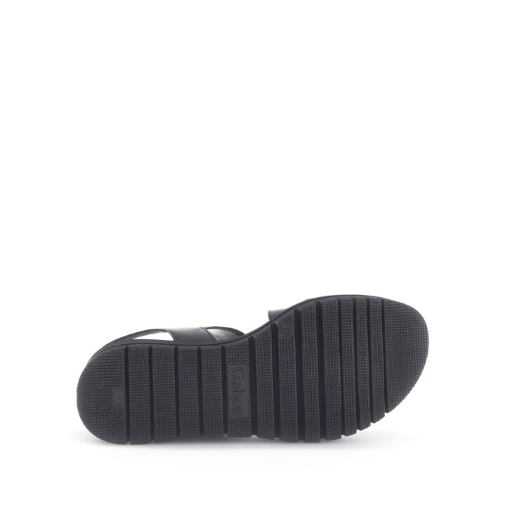 Sandale met plateauzool zwart #4