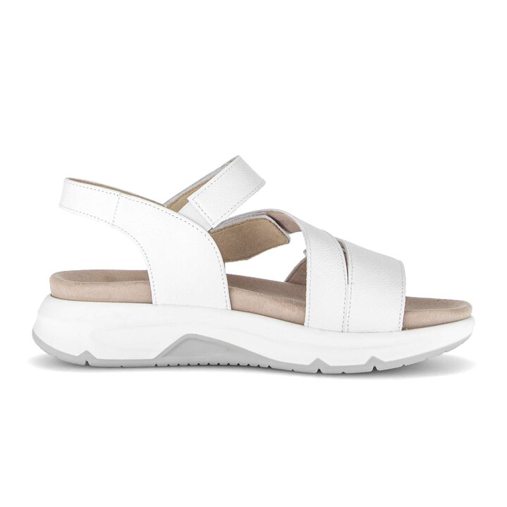 Plateau Sandale weiß #1