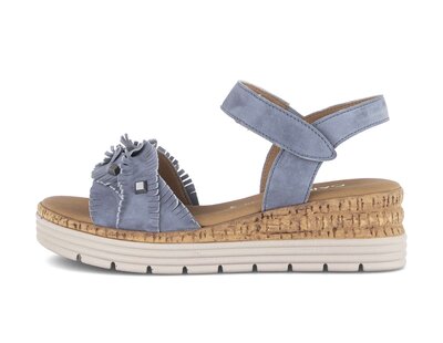 Plateau Sandale blau