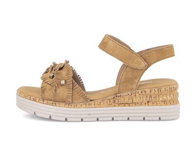 Sandale à plateforme marron