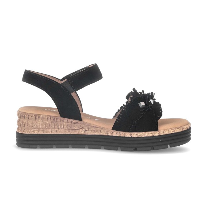 Sandale à plateforme noir #1