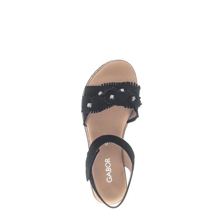 Sandale à plateforme noir #5