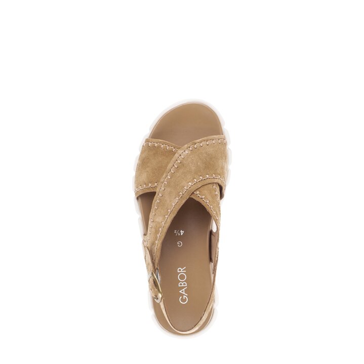 Sandale à plateforme marron #5