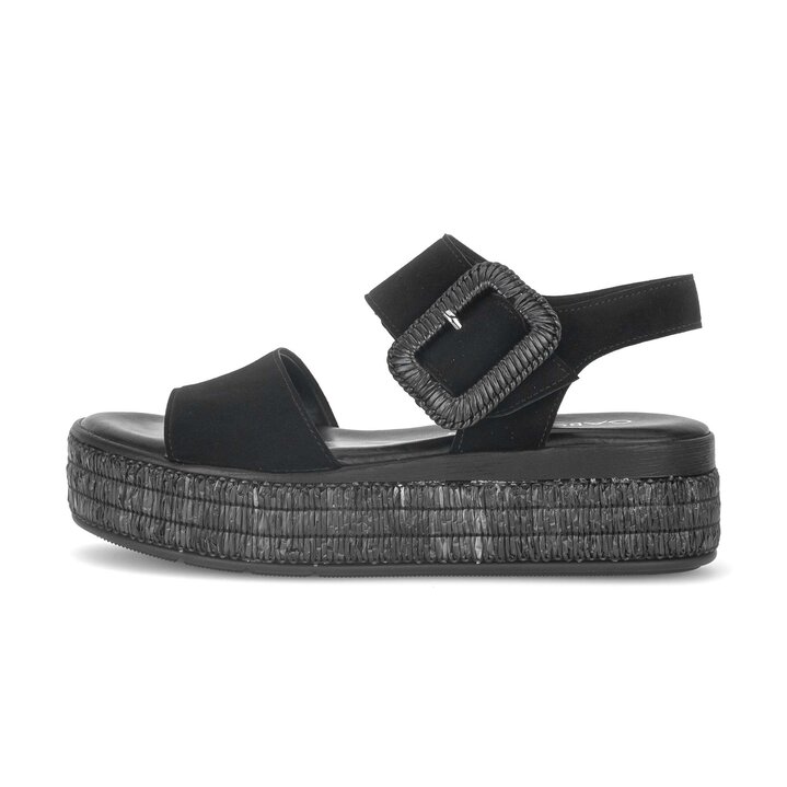Plateau Sandale schwarz #0