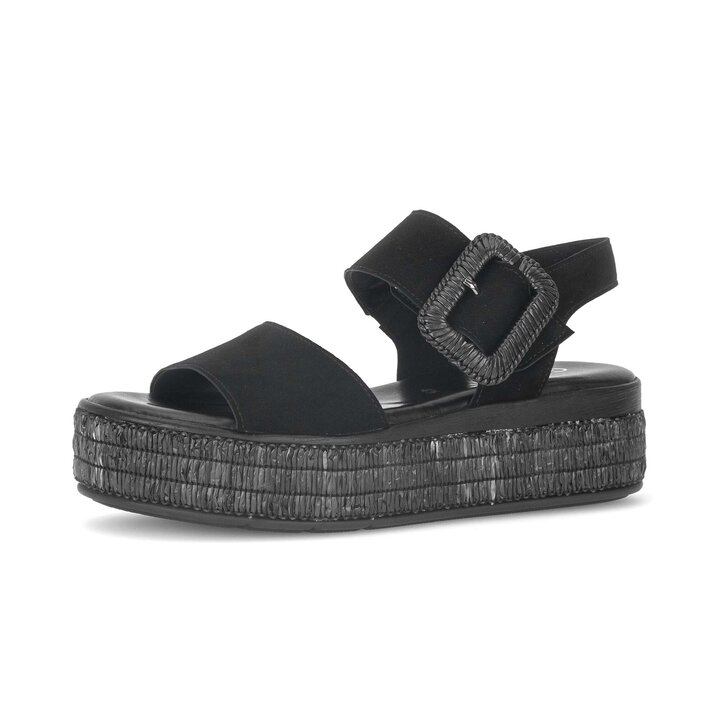 Plateau Sandale schwarz #2
