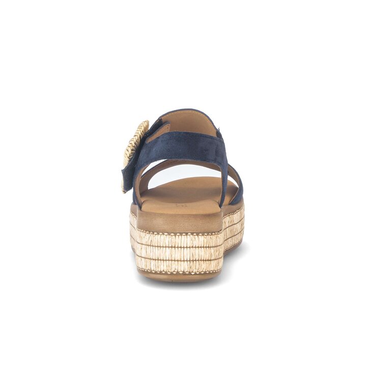 Sandale met plateauzool blauw #3