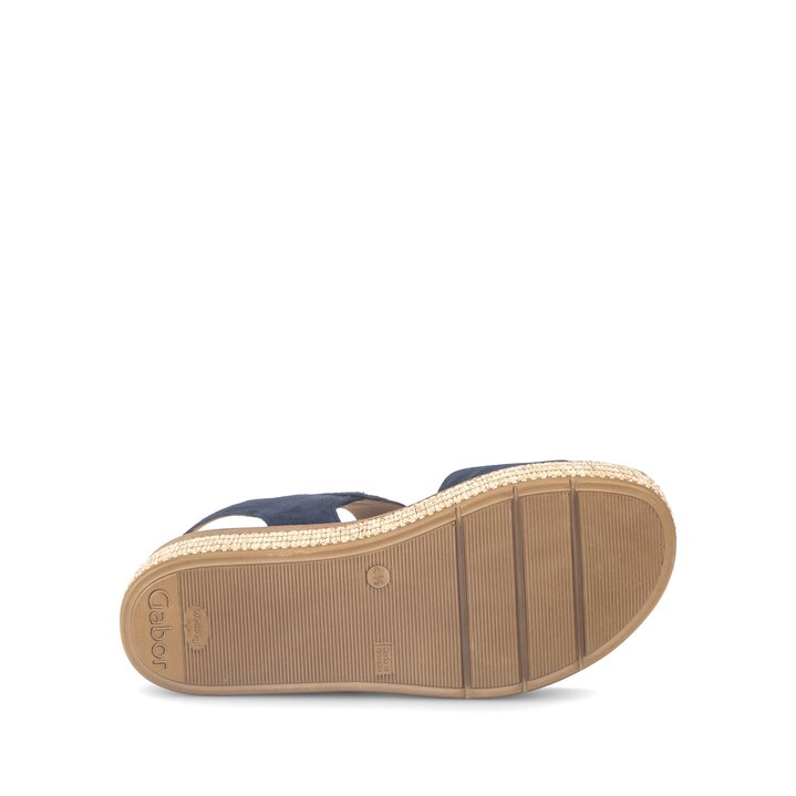 Sandale met plateauzool blauw #4