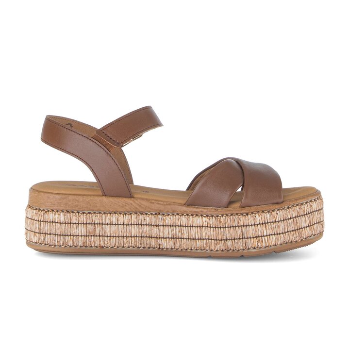 Plateau Sandale braun #1