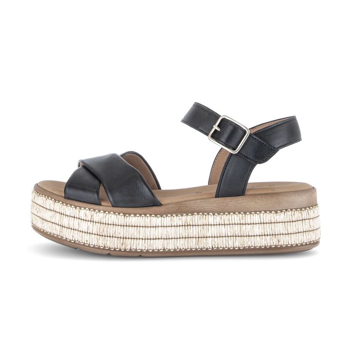 Plateau Sandale schwarz #0