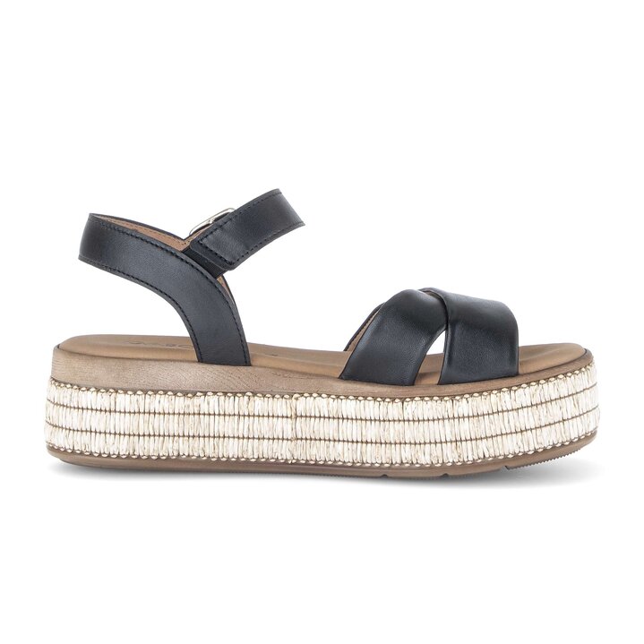 Plateau Sandale schwarz #1