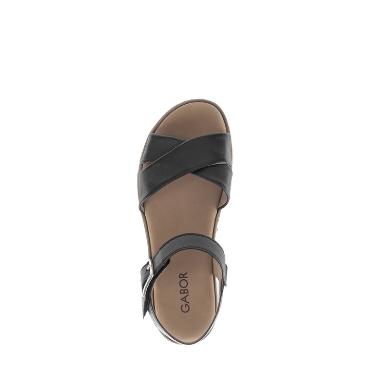 Plateau Sandale schwarz #5