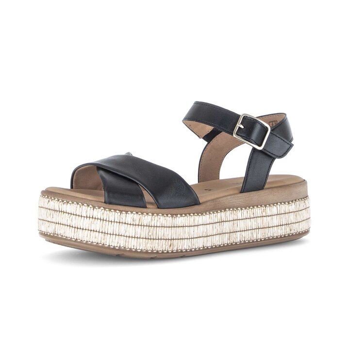 Plateau Sandale schwarz #2