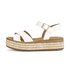 Sandale à plateforme crème