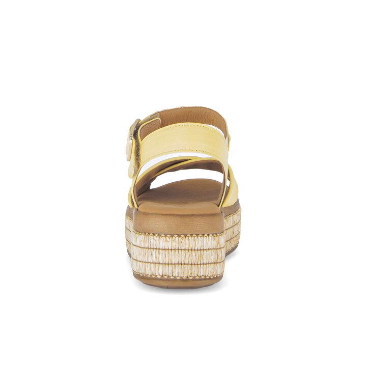 Sandale à plateforme jaune #3