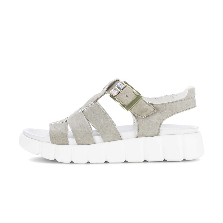 Sandale met plateauzool groen #0