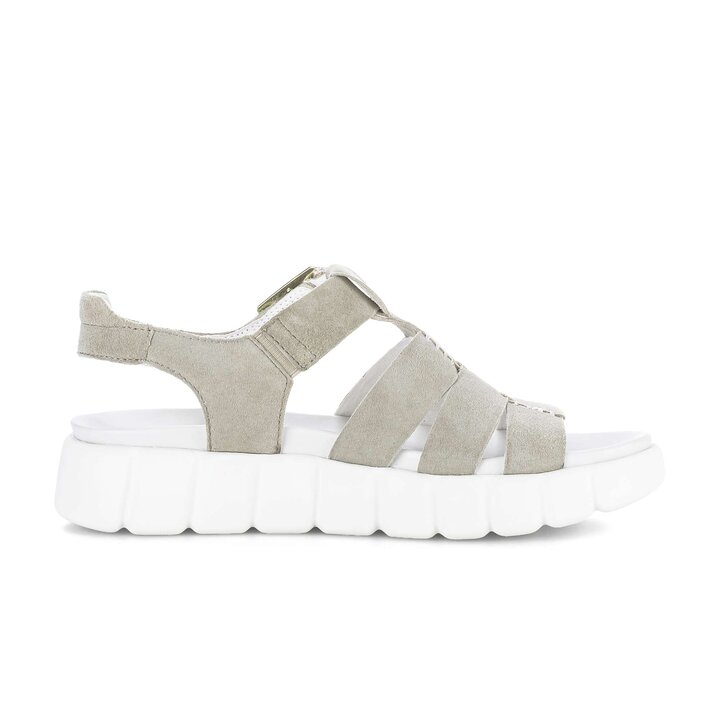 Sandale met plateauzool groen #1