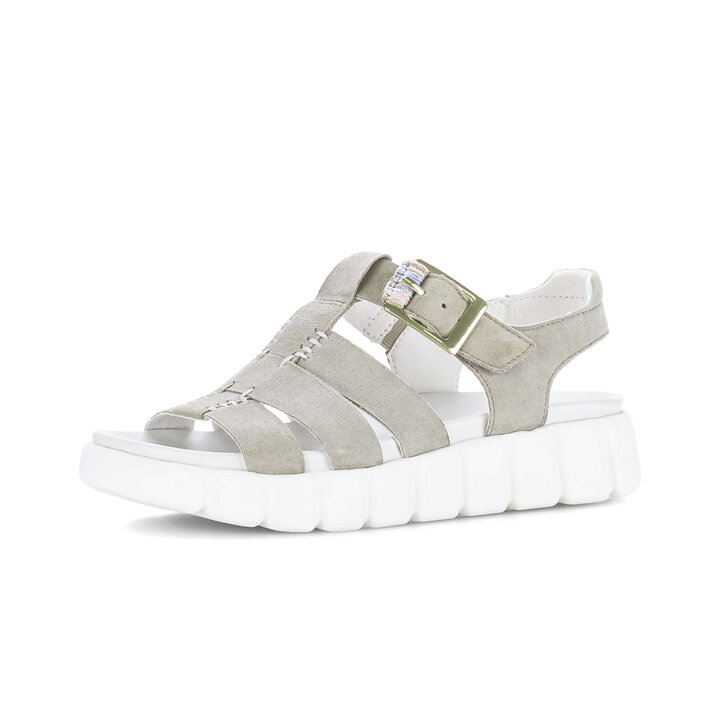 Sandale met plateauzool groen #2