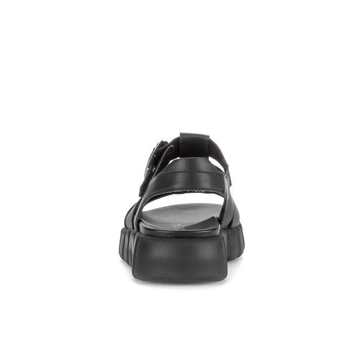 Sandale met plateauzool zwart #3