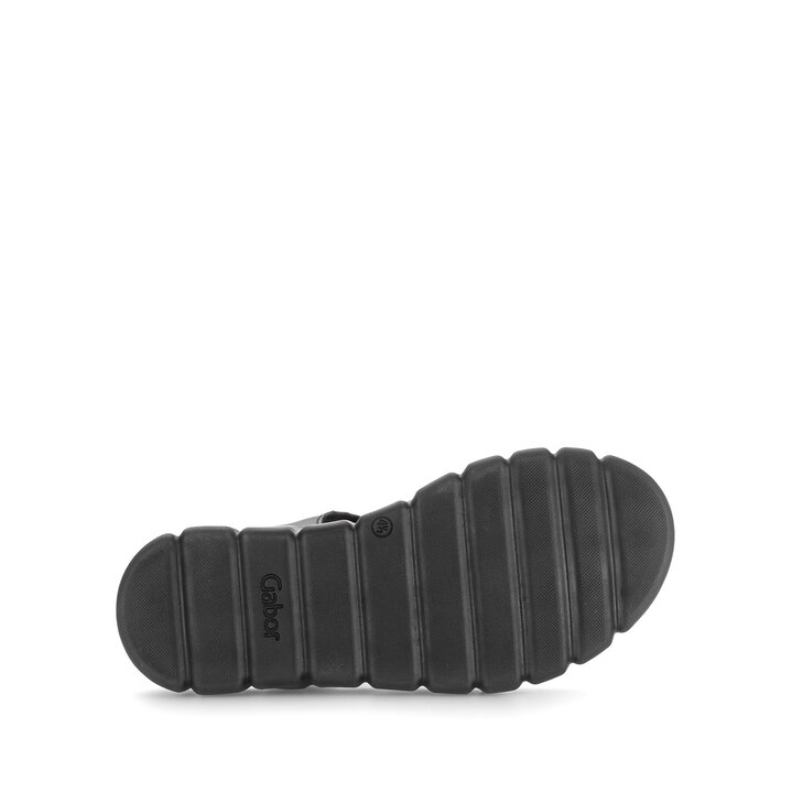 Sandale met plateauzool zwart #4