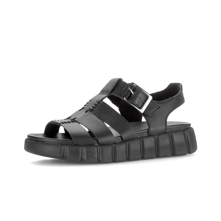 Sandale met plateauzool zwart #2