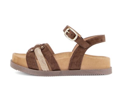 Riemchensandale braun