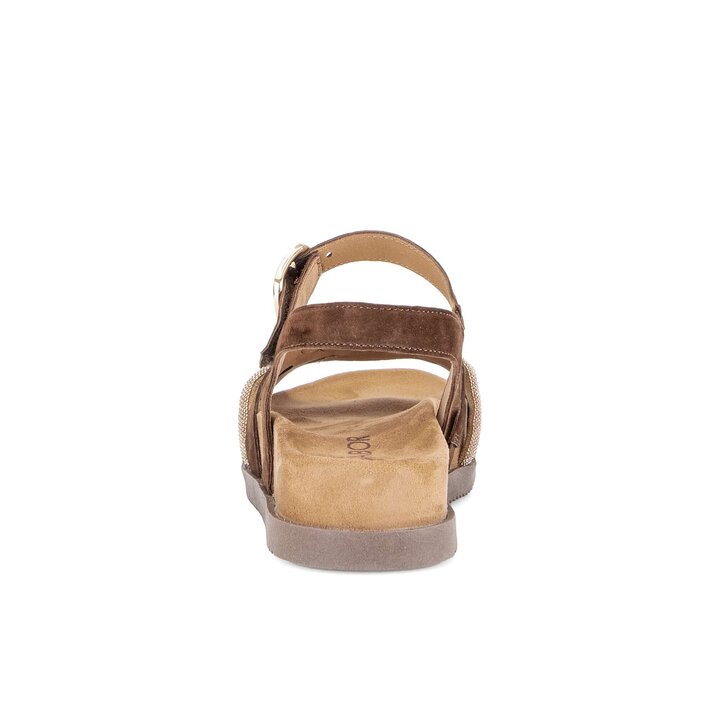 Sandal met riempjes bruin #3