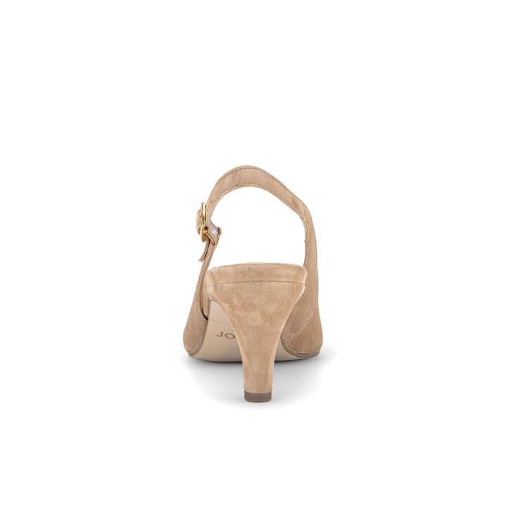 Escarpins à bride arrière beige #3