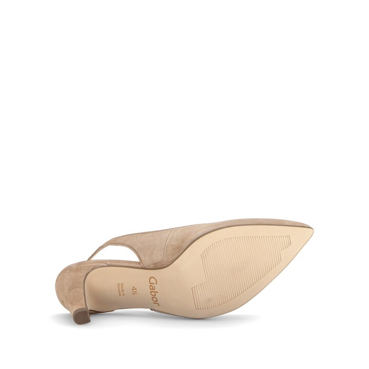 Escarpins à bride arrière beige #4