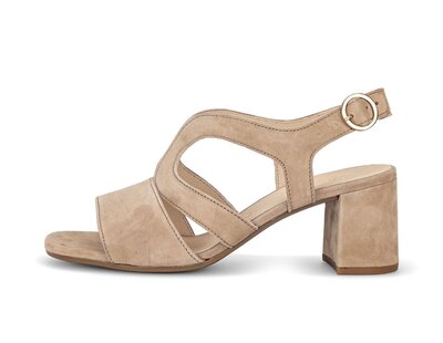 Sandalo con cinturino beige