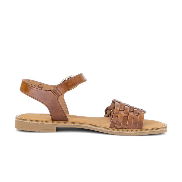 Sandal met riempjes bruin #1