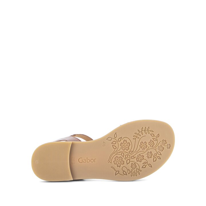 Sandal met riempjes bruin #4