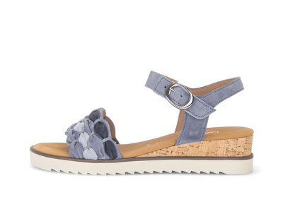 Sandalo con cinturino blu