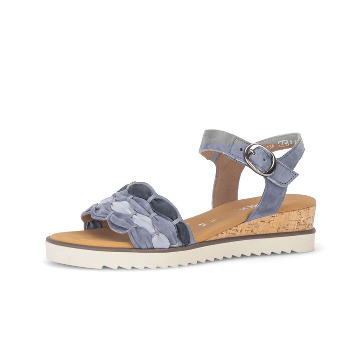 Sandalo con cinturino blu #2