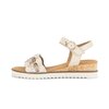 Riemchensandale beige