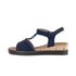 Sandal met riempjes blauw