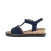 Sandal met riempjes blauw
