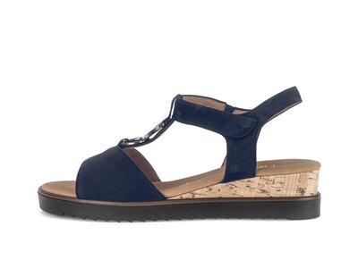 Sandalo con cinturino blu