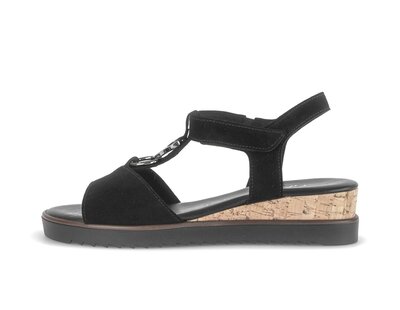 Sandal met riempjes zwart