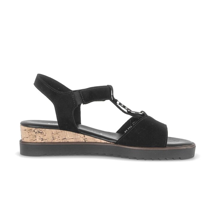 Sandal met riempjes zwart #1