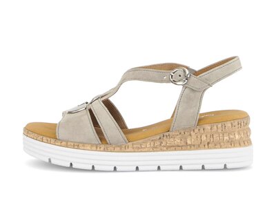 Plateau Sandale grün