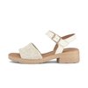 Sandalo con cinturino crema